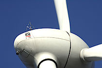 Rotor der Windkraftanlage Wuppertal-Korzert